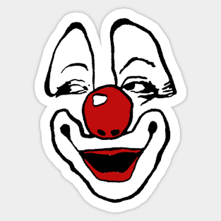 Melancholy Laughter Clown Sticker